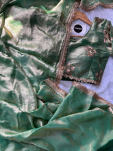 Indupriyaa Pista Green Fendi Satin Designer Saree With Redy Made Blouse